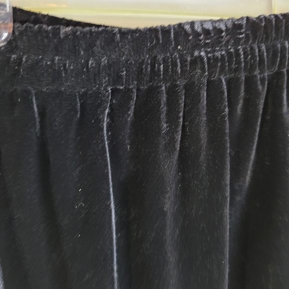 Holiday Alex Evenings Maxi Velvet/velour Black Skirt Size Petite Large - Picture 4 of 8